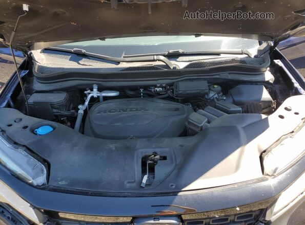 5FNYF8H92MB042258 2021 HONDA PASSPORT Blue Engine compartment view