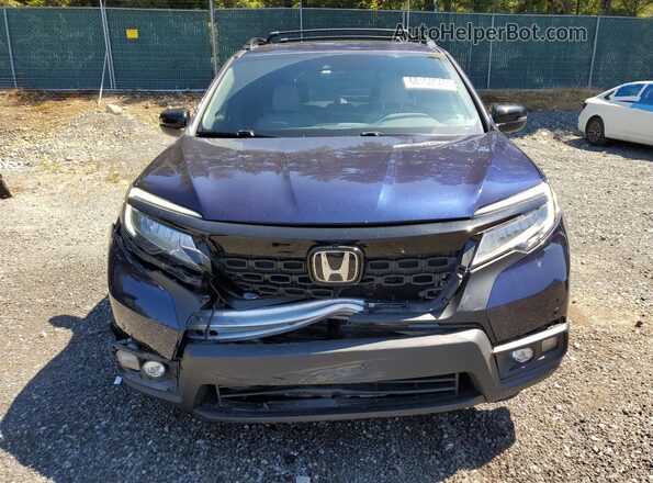 5FNYF8H92MB042258 2021 HONDA PASSPORT Blue Front view