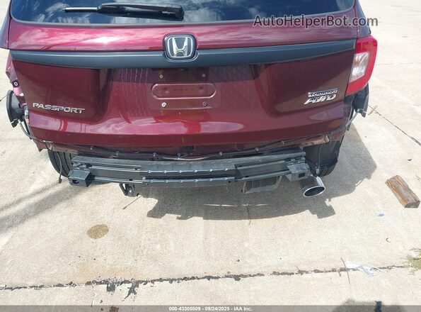 5FNYF8H95MB039239 2021 HONDA PASSPORT Burgundy 