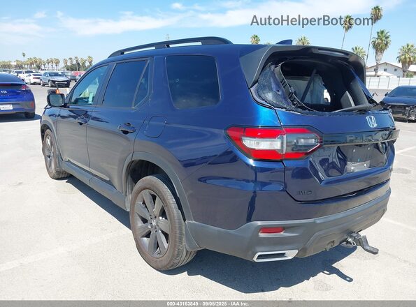 5FNYG1H39PB037837 2023 HONDA PILOT Blue Tył lewy