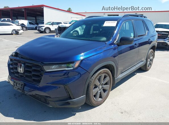 5FNYG1H39PB037837 2023 HONDA PILOT Blue Przód lewy