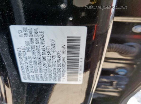 5FNYG1H77RB024994 2024 HONDA PILOT Black Vista de la etiqueta del VIN