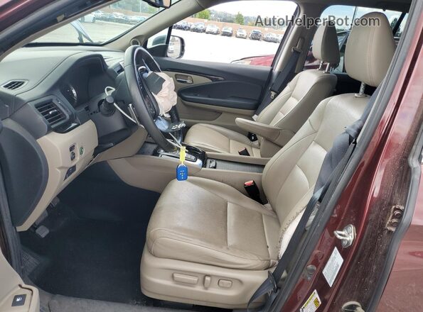 5FPYK3F74LB001622 2020 HONDA RIDGELINE Бордовый Вид салона спереди