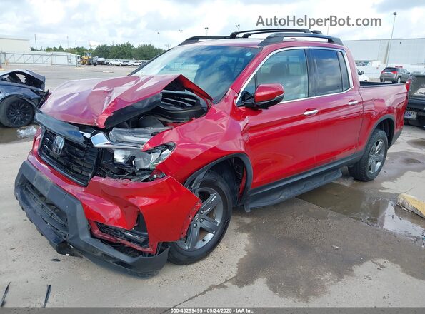 5FPYK3F77NB005358 2022 HONDA RIDGELINE Red 