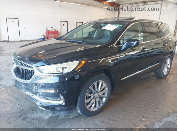 5GAERCKW6KJ308142 2019 BUICK ENCLAVE Black წინა მარცხენა ხედი სამი მეოთხედიდან