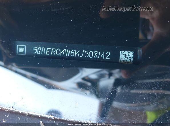5GAERCKW6KJ308142 2019 BUICK ENCLAVE Black ძრავის განყოფილების ხედი