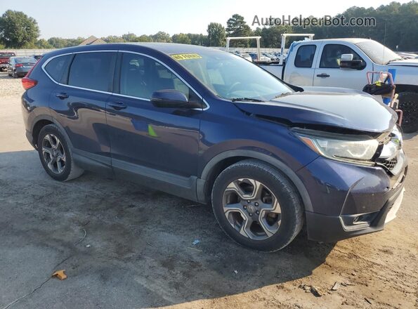 5J6RW1H52KA032595 2019 HONDA CR-V Blue Delantero derecho