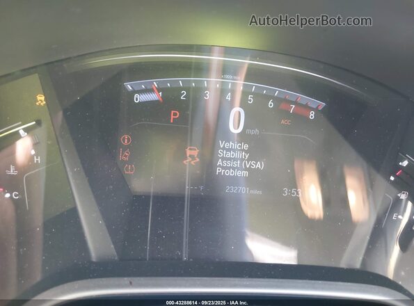 5J6RW1H82KA040254 2019 HONDA CR-V White Vista de los asientos traseros