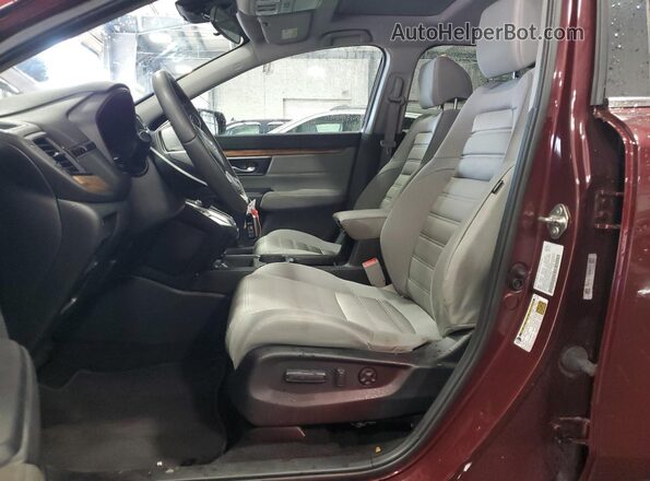 5J6RW2H57JL031855 2018 HONDA CR-V Burgundy Вид салону спереду