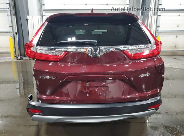 5J6RW2H57JL031855 2018 HONDA CR-V Burgundy Вид ззаду