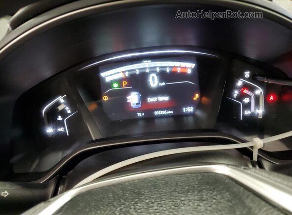 5J6RW2H57JL031855 2018 HONDA CR-V Burgundy Вид щитка приладів