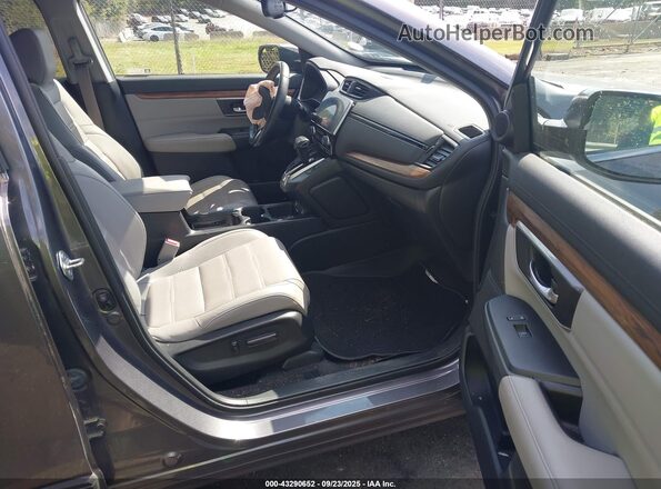 5J6RW2H86LA014425 2020 HONDA CR-V Gray Front interior view
