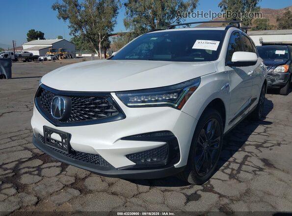 5J8TC1H65ML009222 2021 ACURA RDX White წინა მარცხენა ხედი სამი მეოთხედიდან