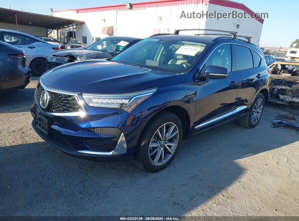 5J8TC2H56ML033316 2021 ACURA RDX Blue წინა მარცხენა ხედი სამი მეოთხედიდან