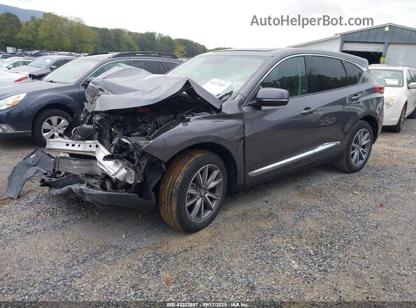 5J8TC2H59ML038607 2021 ACURA RDX Gray წინა მარცხენა ხედი სამი მეოთხედიდან