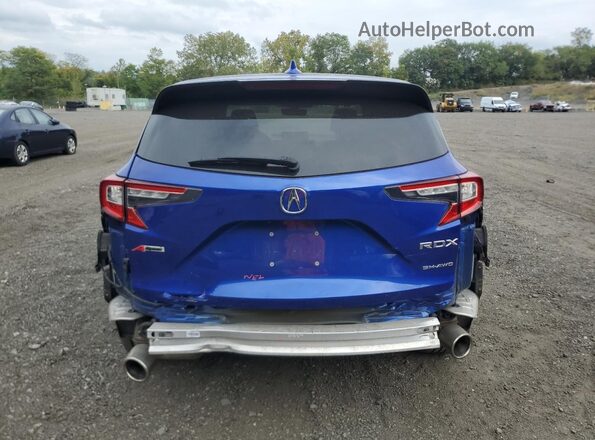 5J8TC2H6XML015300 2021 ACURA RDX Blue უკანა ხედი