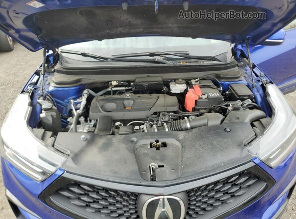 5J8TC2H6XML015300 2021 ACURA RDX Blue ძრავის განყოფილების ხედი