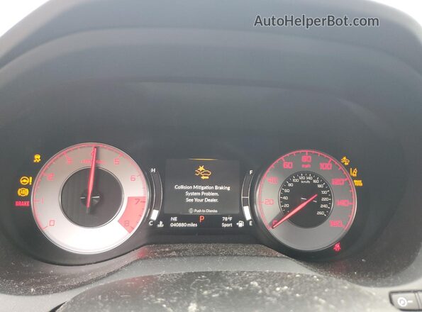 5J8TC2H6XML015300 2021 ACURA RDX Blue ხელსაწყოთა პანელის ხედი