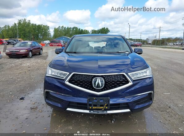 5J8YD4H58LL010925 2020 ACURA MDX Blue Instrument cluster view