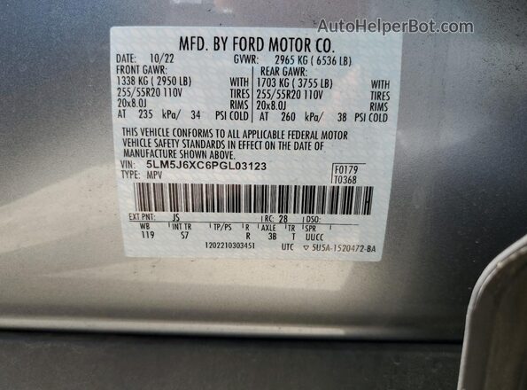 5LM5J6XC6PGL03123 2023 LINCOLN AVIATOR Silver 