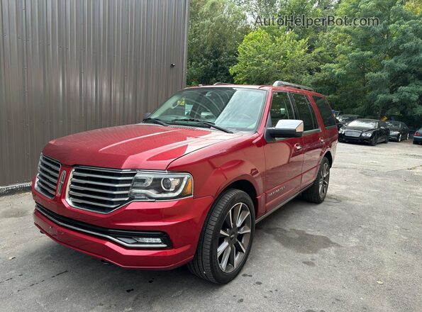 5LMJJ2LT2GEL00065 2016 LINCOLN NAVIGATOR Red Задня ліва чверть