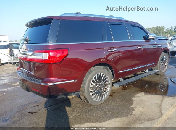 5LMJJ2TTXJEL03433 2018 LINCOLN NAVIGATOR Maroon Rear right
