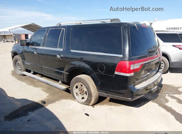 5LMJJ3HT2GEL11369 2016 LINCOLN NAVIGATOR L Black Задня ліва чверть