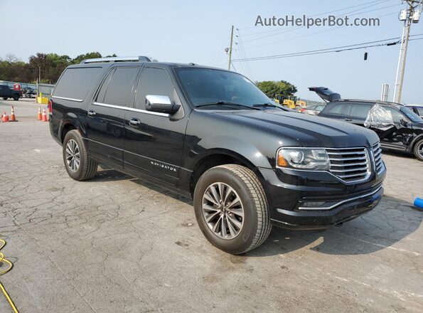 5LMJJ3HT2HEL03497 2017 LINCOLN NAVIGATOR Черный Передняя правая четверть