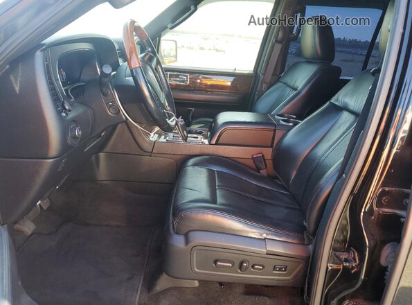 5LMJJ3HT7HEL12387 2017 LINCOLN NAVIGATOR Black წინა სალონის ხედი