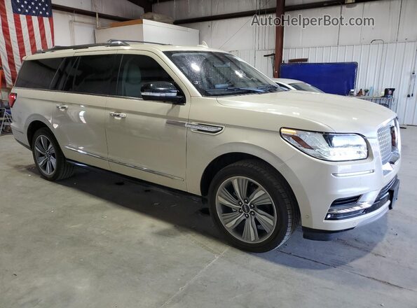 5LMJJ3LT2JEL14514 2018 LINCOLN NAVIGATOR Кремовый Передняя правая четверть