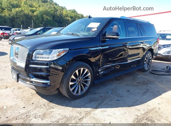 5LMJJ3LT3LEL23869 2020 LINCOLN NAVIGATOR Black წინა მარცხენა ხედი სამი მეოთხედიდან