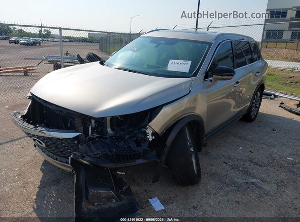 5N1AL1FR9SC339747 2025 INFINITI QX60 Champagne Առջևի ձախ երեք քառորդ տեսարան