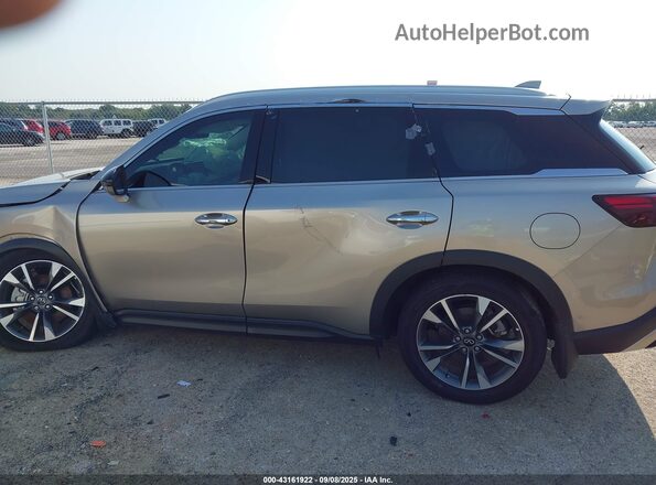 5N1AL1FR9SC339747 2025 INFINITI QX60 Champagne Սալոնի 360 աստիճան տեսք