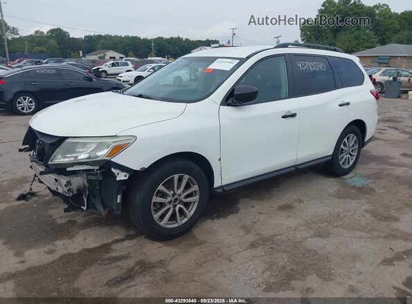 5N1AR2MN5GC606698 2016 NISSAN PATHFINDER Белый Передняя левая четверть