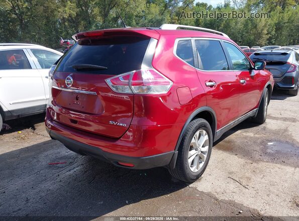 5N1AT2MV9GC863400 2016 NISSAN ROGUE Red Trasero derecho