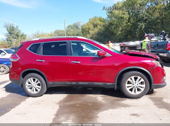 5N1AT2MV9GC863400 2016 NISSAN ROGUE Red Vista interior trasera