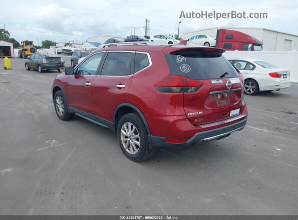 5N1AT2MVXJC803617 2018 NISSAN ROGUE Red Rear left