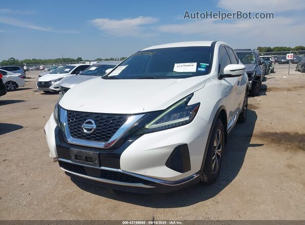 5N1AZ2AJ9LN122730 2020 NISSAN MURANO White წინა მარცხენა ხედი სამი მეოთხედიდან