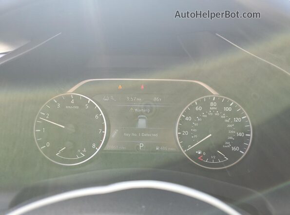 5N1AZ2CS3MC139865 2021 NISSAN MURANO Blue Вид щитка приладів
