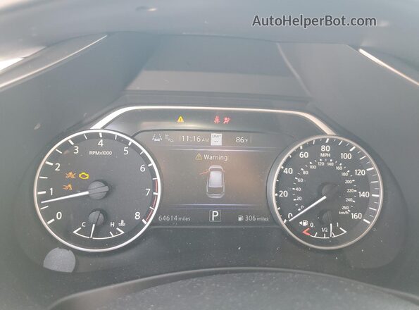 5N1AZ2CS8LN139122 2020 NISSAN MURANO White Вид щитка приладів