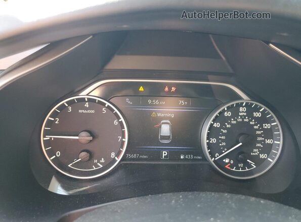 5N1AZ2DJ2LN123763 2020 NISSAN MURANO Black ხელსაწყოთა პანელის ხედი