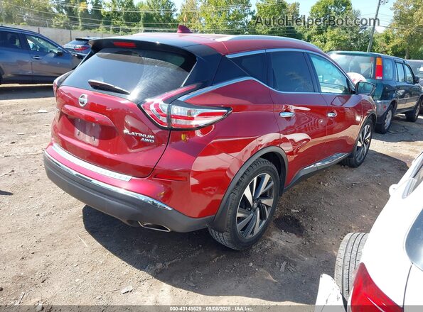 5N1AZ2MH8JN109716 2018 NISSAN MURANO Red 