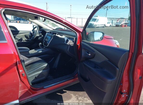 5N1CZ2MH2GN149954 2016 NISSAN MURANO HYBRID Red Вид салону спереду