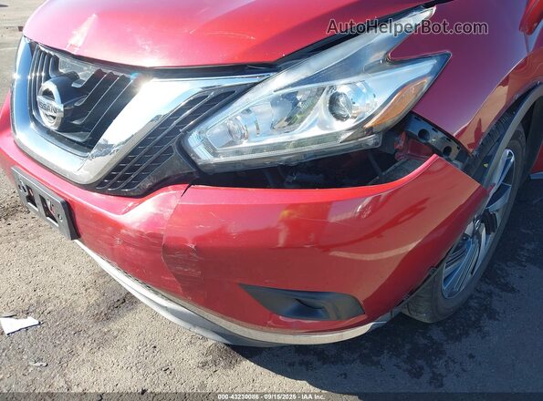 5N1CZ2MH2GN149954 2016 NISSAN MURANO HYBRID Red 