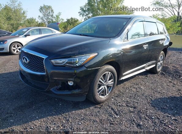 5N1DL0MM1LC531373 2020 INFINITI QX60 Black წინა მარცხენა ხედი სამი მეოთხედიდან