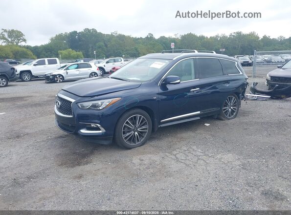 5N1DL0MM1LC546102 2020 INFINITI QX60 Blue Առջևի ձախ երեք քառորդ տեսարան