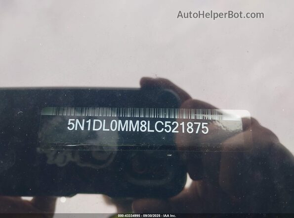 5N1DL0MM8LC521875 2020 INFINITI QX60 Black Widok komory silnika