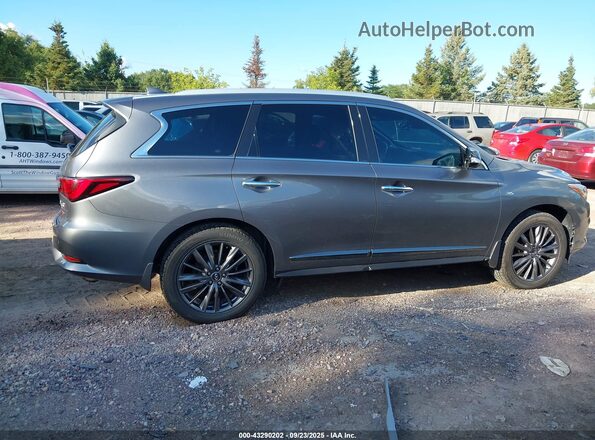 5N1DL0MM8LC528485 2020 INFINITI QX60 Gray Widok wnętrza 360 stopni