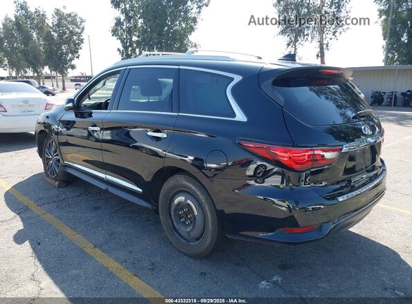 5N1DL0MN4LC505102 2020 INFINITI QX60 Black Հետևի ձախ