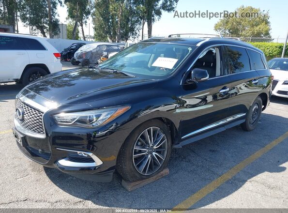 5N1DL0MN4LC505102 2020 INFINITI QX60 Black Առջևի ձախ երեք քառորդ տեսարան